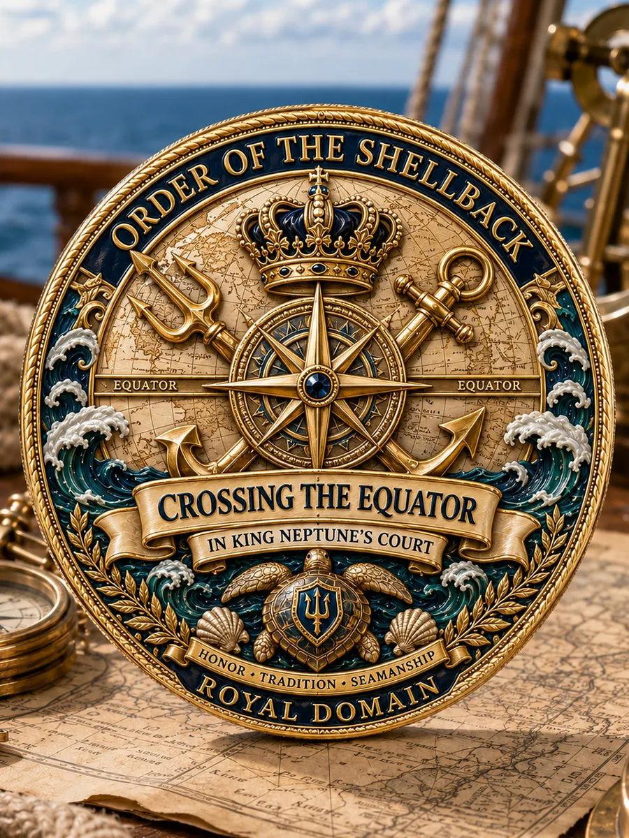 King Neptune’s Court – Crossing the Equator Commemorative Metal Medal