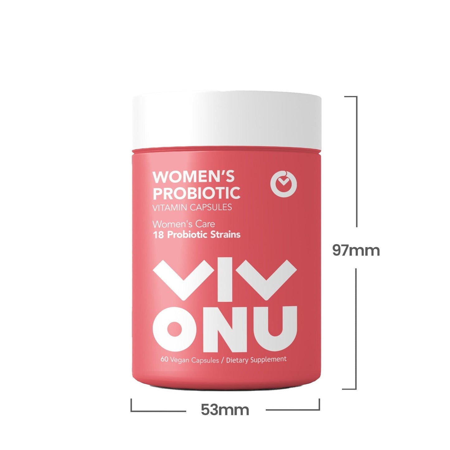 Feminine Balance Probiotic Capsules | Supports Vaginal pH Balance & Natural Defense, 60 Daily Capsules