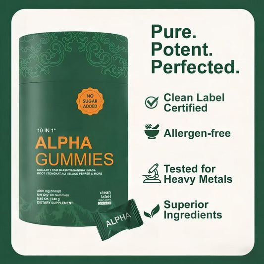 10-in-1 Shilajit Gummies (4000mg)|Tongkat Ali, Maca, 75% Fulvic Acid | Sugar-Free & Vegetarian.3