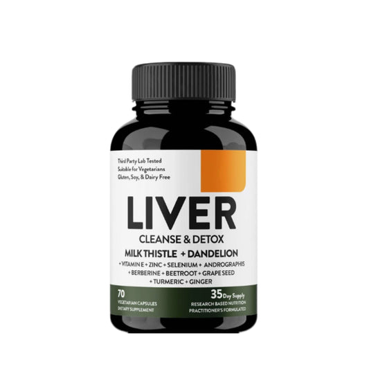 Liver Cleanse Detox & Repair Support Capsules with Milk Thistle & Dandelion Root | Herbal Supplement Pills for Liver Health | for Men & Women | 70 Count