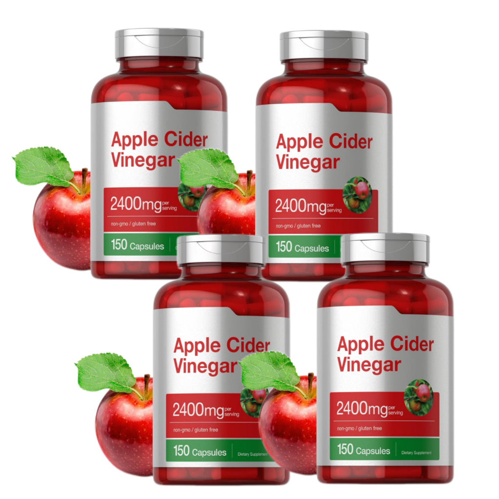Apple Cider Vinegar Capsules | 2400mg | 150 Count | Non-GMO, Gluten Free Supplement