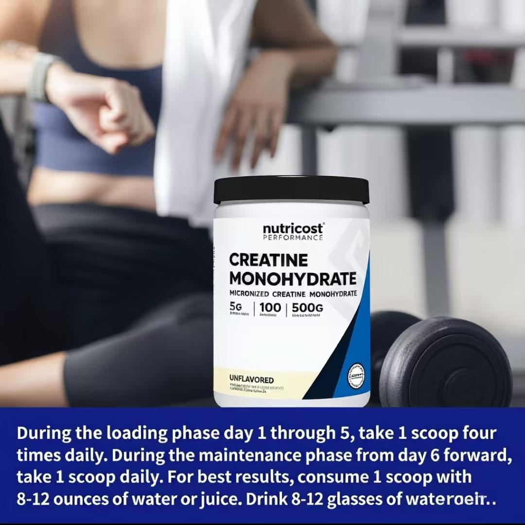Creatine  Monohydrate Micronized Powder 500G,5000mg Per Serv (5g)- 100Servings, 17.9 Oz