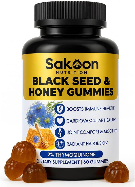 Sakoon nutrition Black Seed Oil Gummies with Honey and W/ 2%
