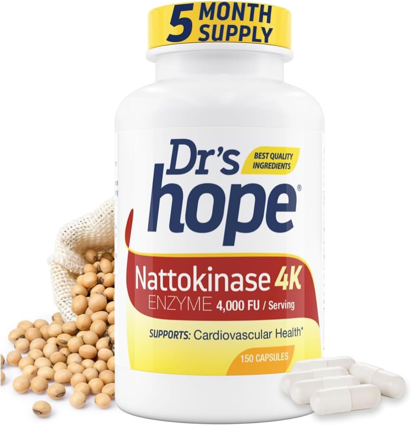 Nattokinase 4000 FU - 150 Vegan Capsules