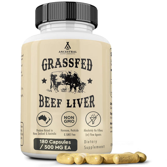 Grass Fed Beef Liver Capsules,Digestion,Immunity,Non-GMO,Freeze Dried Liver Health Supplement
