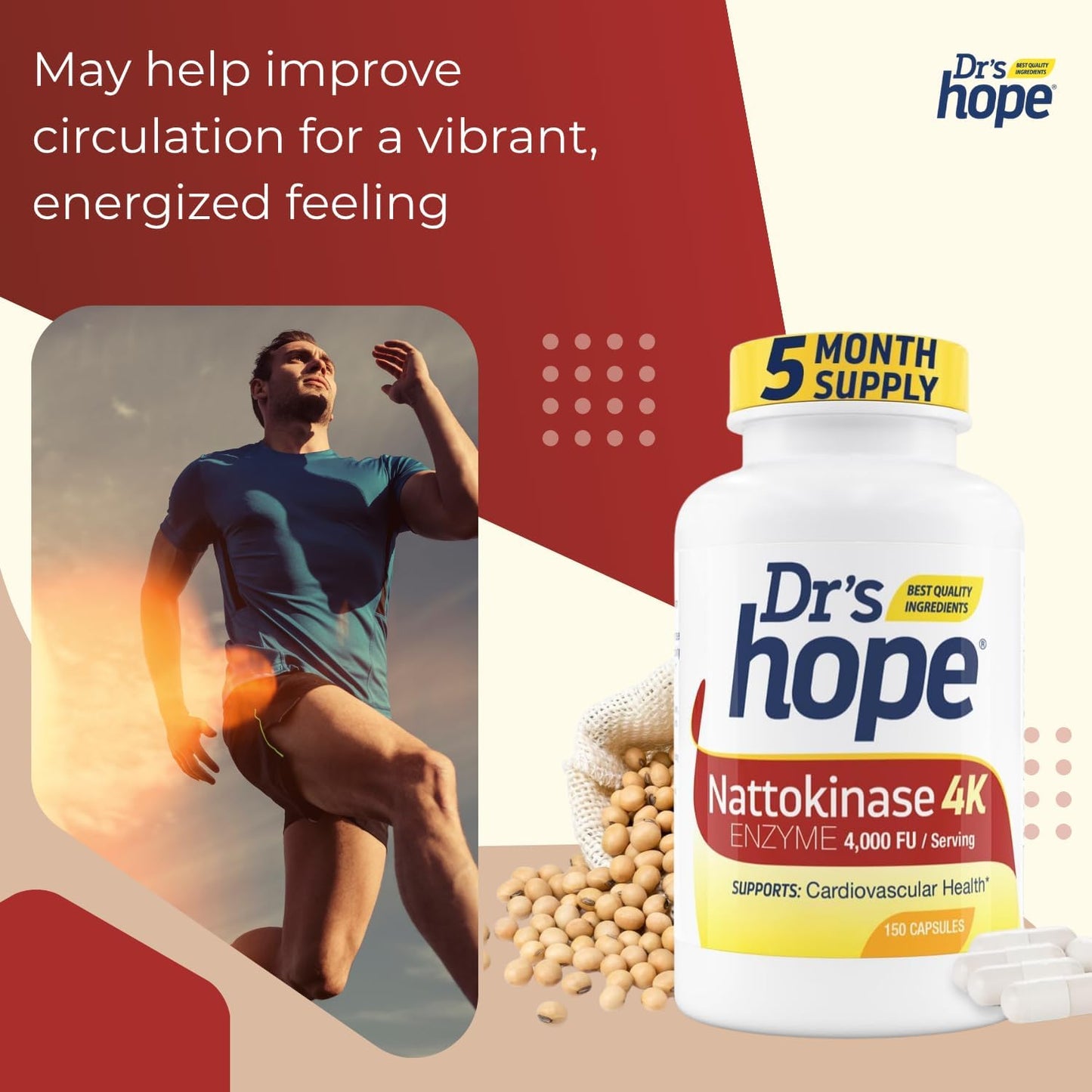 Nattokinase 4000 FU - 150 Vegan Capsules
