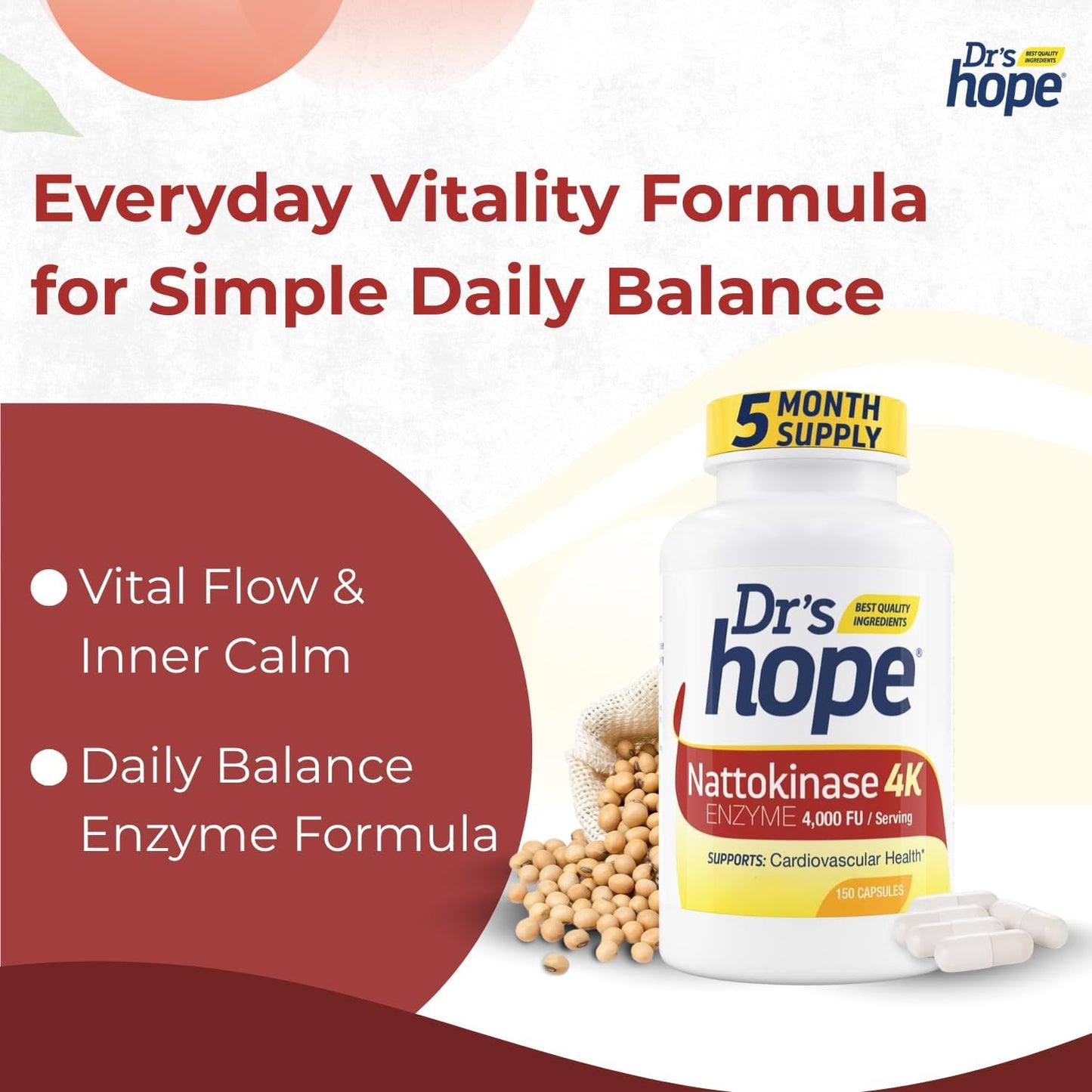 Nattokinase 4000 FU - 150 Vegan Capsules