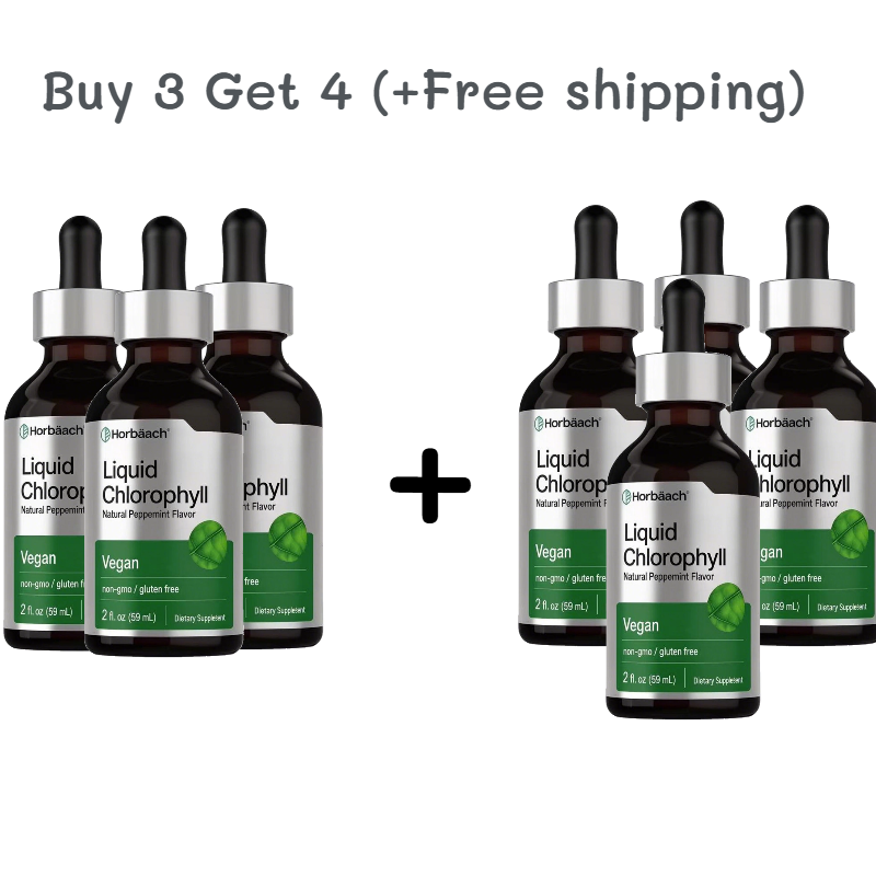 Liquid Chlorophyll Drops 2 oz Vegan, Non-GMO, and Gluten Free Formula | Natural Peppermint Flavor