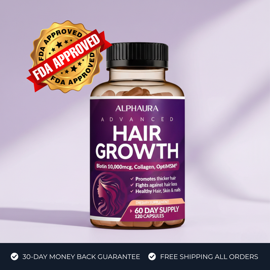 24-in-1 Advanced Hair Growth Vitamins - Biotin 10,000 mcg + Collagen & MSM