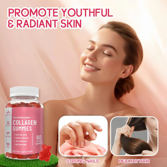 Collagen Gummies |Dietary Supplement for Collagen Replenishment and Hair/Nails/Skin Improvement