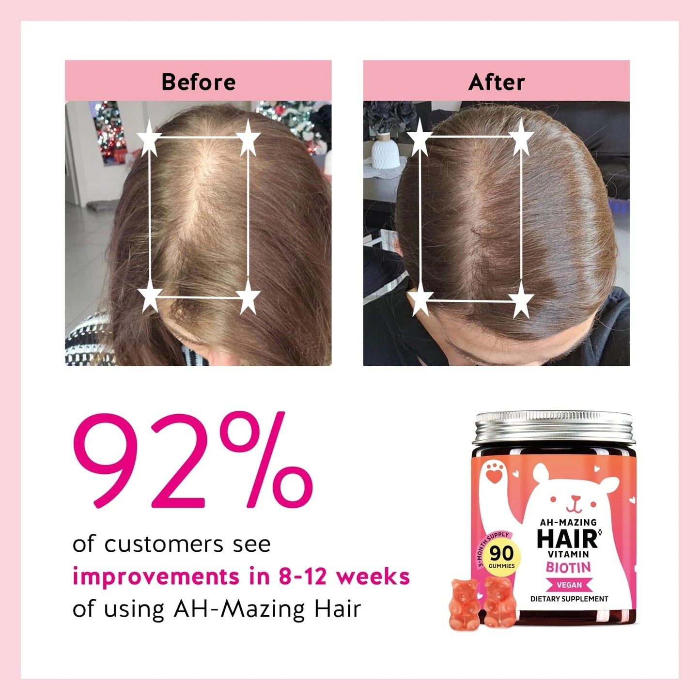 Biotin Gummies for Hair Skin & Nails. 5000 mcg High Potency Vegan Vitamins fo...