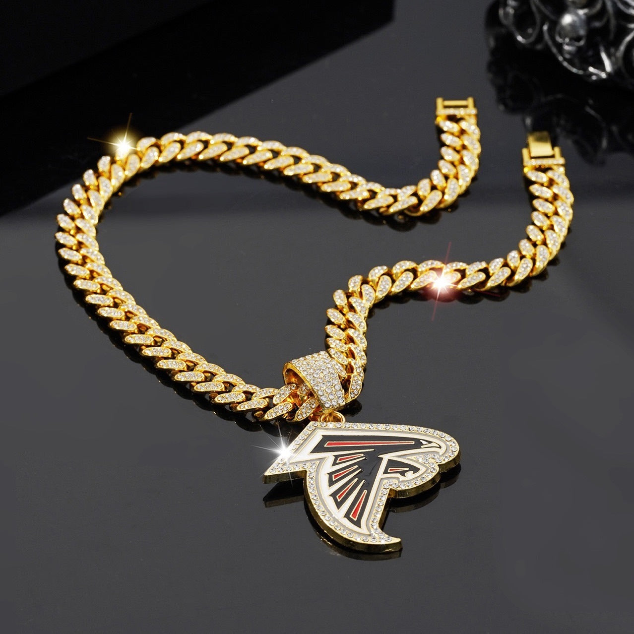 🔥 LAST DAY: Up to 50% OFF – NFL Team Pride Gem Chain Necklace