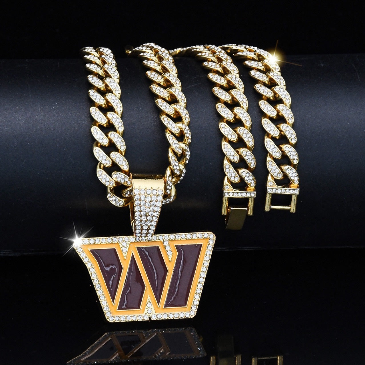 🔥 LAST DAY: Up to 50% OFF – NFL Team Pride Gem Chain Necklace