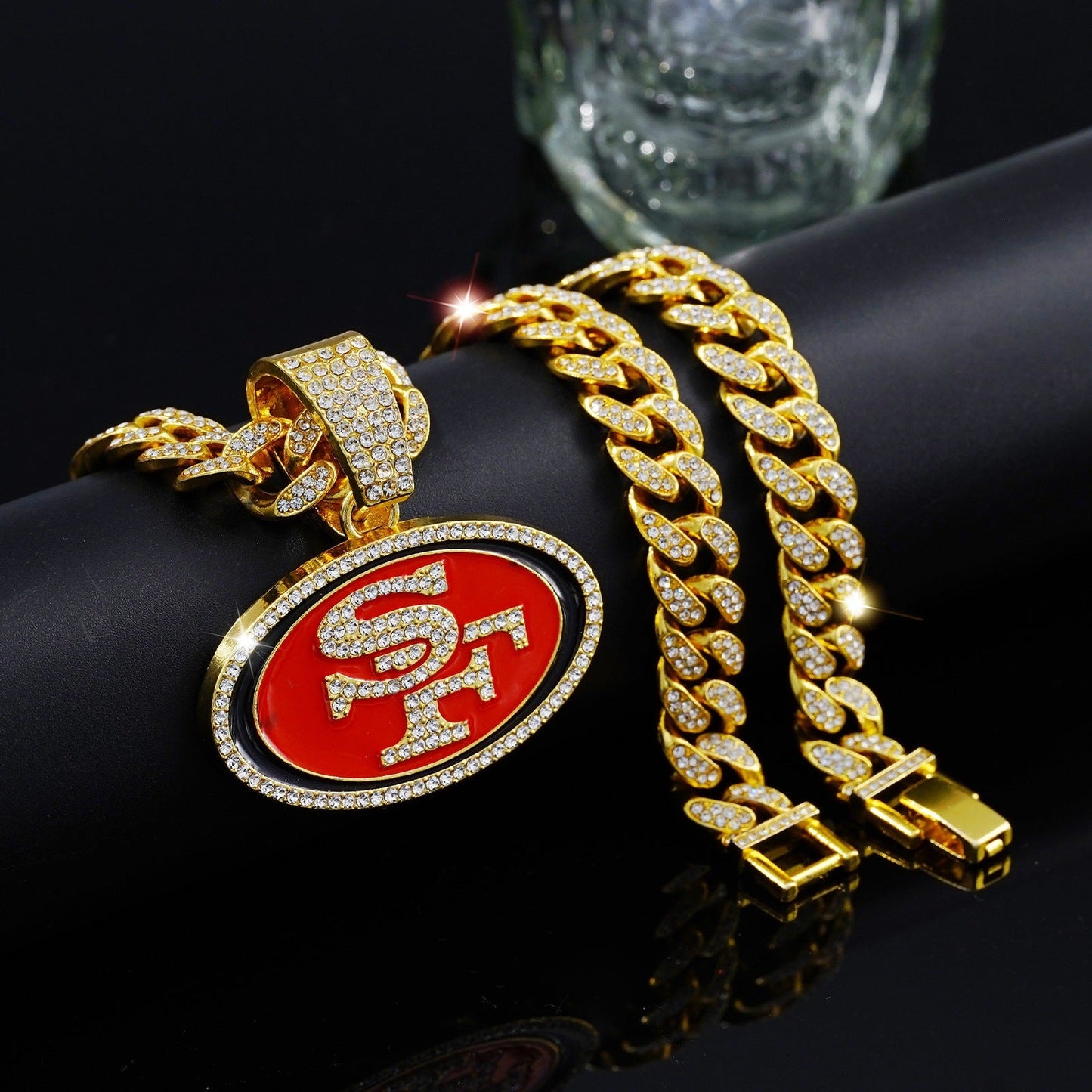 🔥 LAST DAY: Up to 50% OFF – NFL Team Pride Gem Chain Necklace