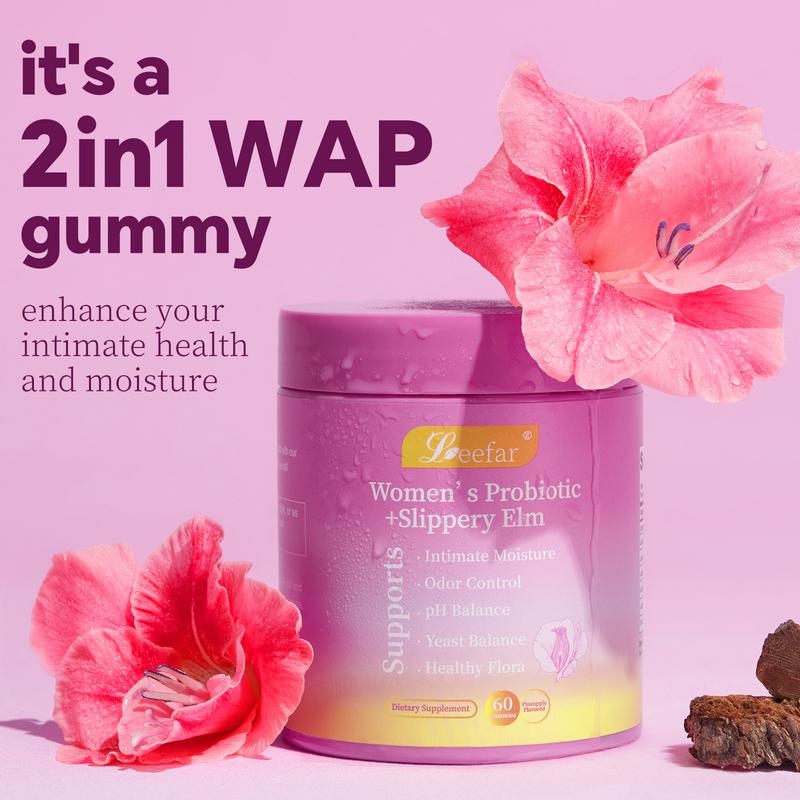 Her Juicy Feminine Probiotics Gummies - 60ct Pineapple Flavor for Women’s pH Balance
