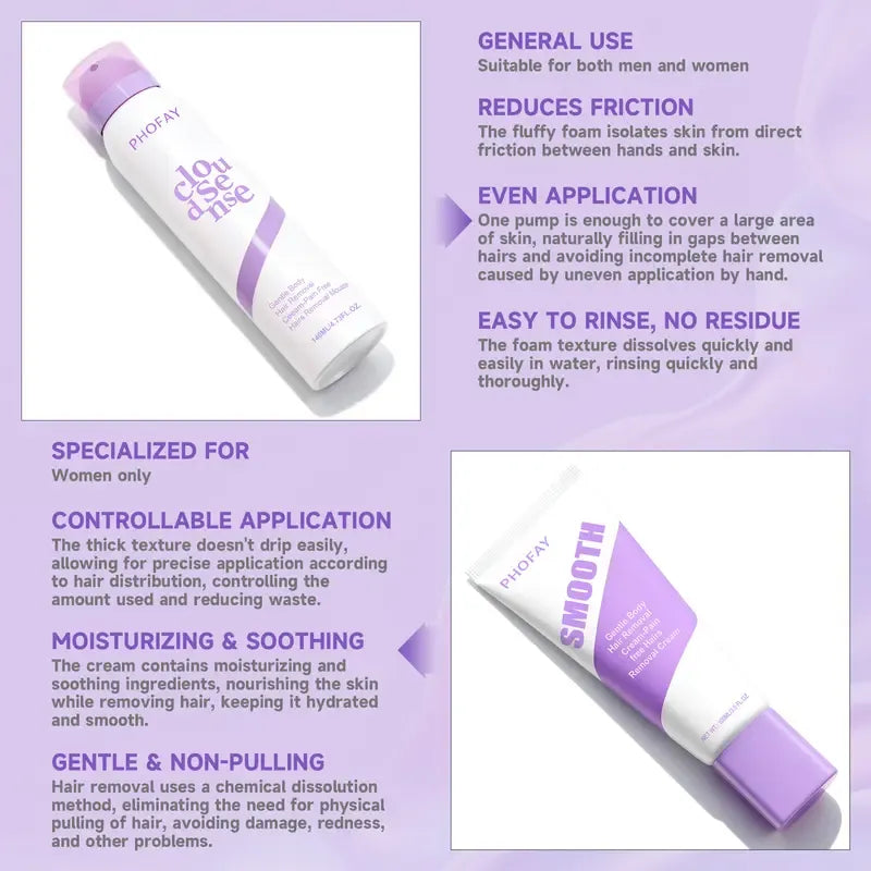Bikini Pain-Free Hair Removal Cream for Sensitive Skin