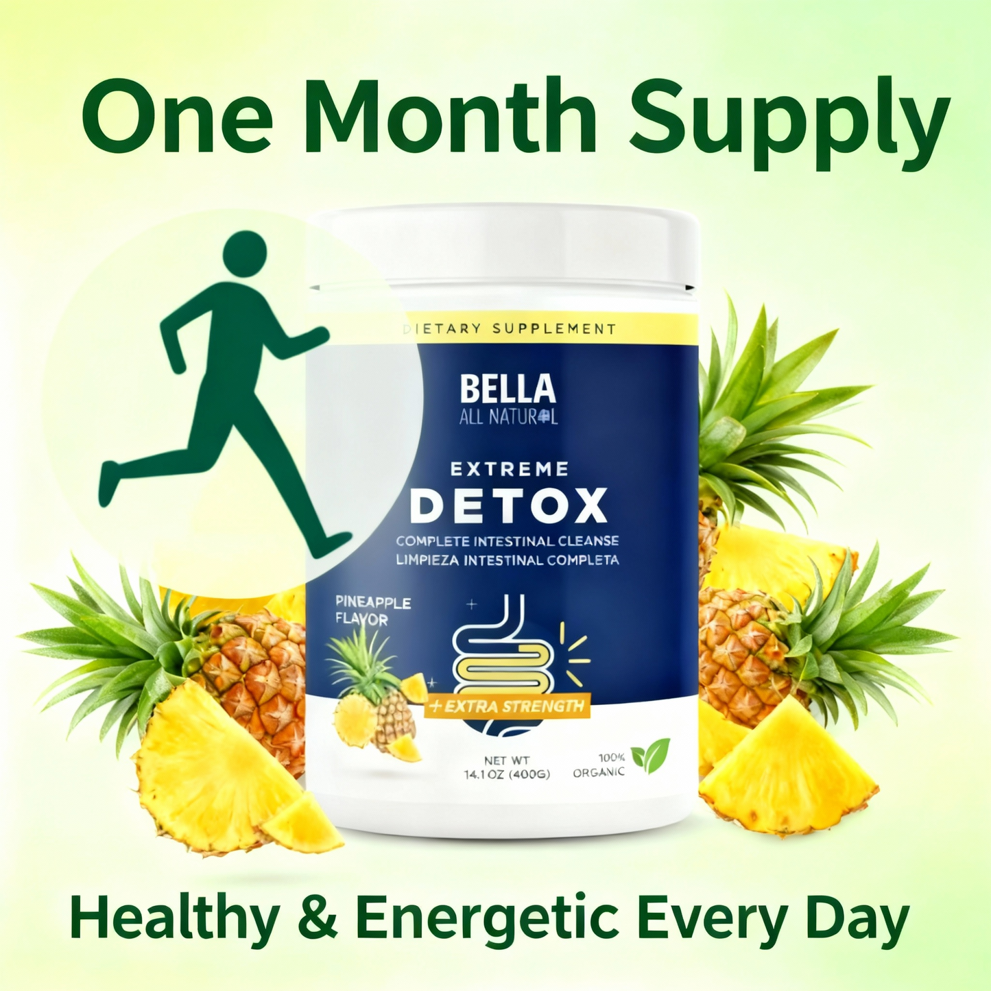 Extreme Detox Powder (Pineapple) – Sleep Balance, Detox & Skin Radiance，No Added Sugar