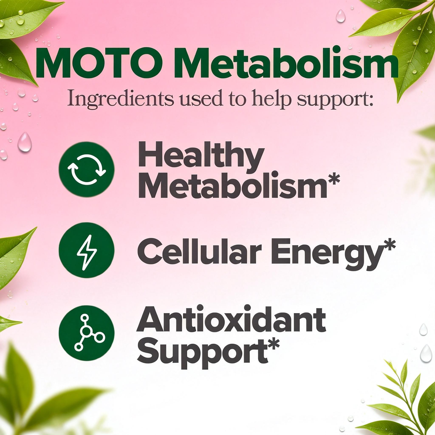 Women's Metabolism Support - Energy, Curb Cravings, Healthy Metabolism - Vegan Capsules, 30 Servings