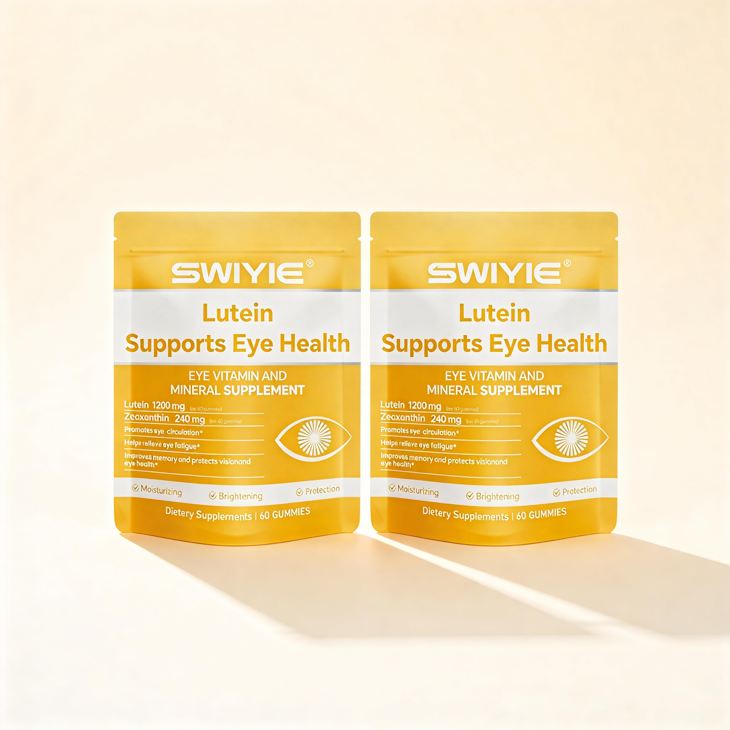 Lutein Gummies for Eye Health – Vision Support Eye Vitamins, Blueberry Flavor, 60 Gummies