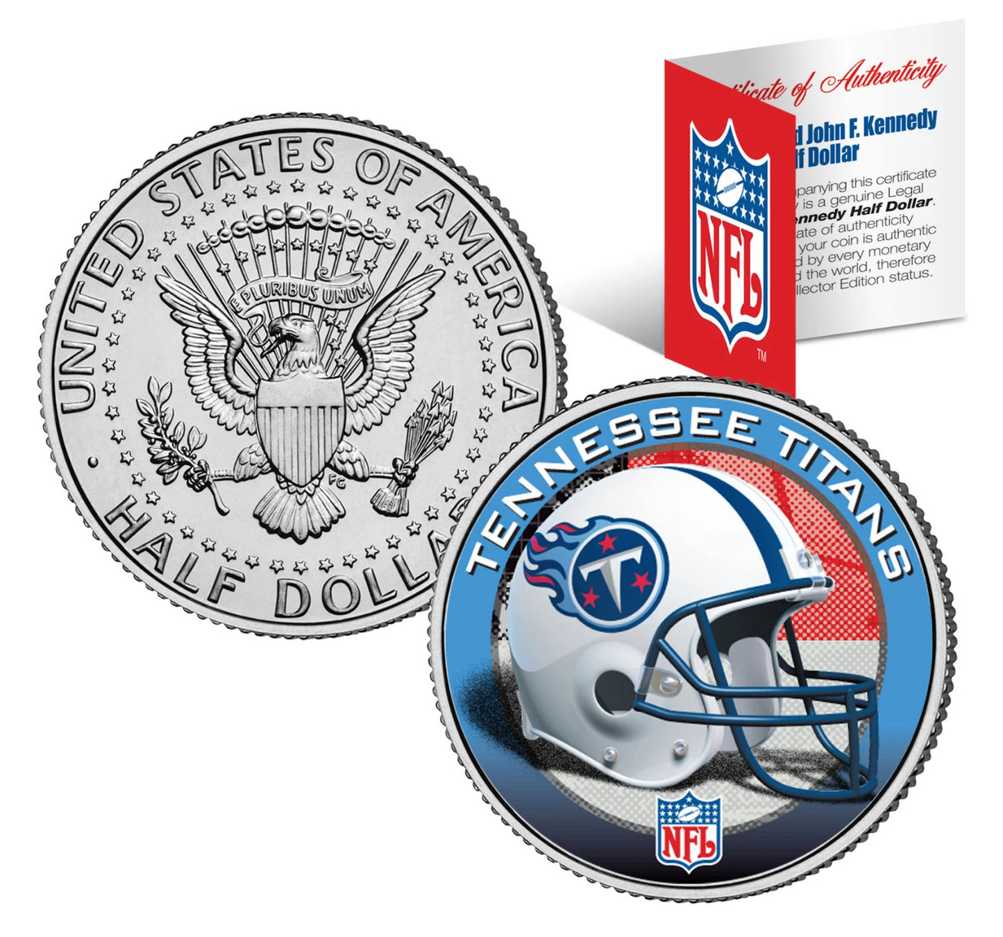 NFL HELMET LOGOS JFK Half Dollar US Football Coins OFFICIALLY LICENSED 32 TEAMS