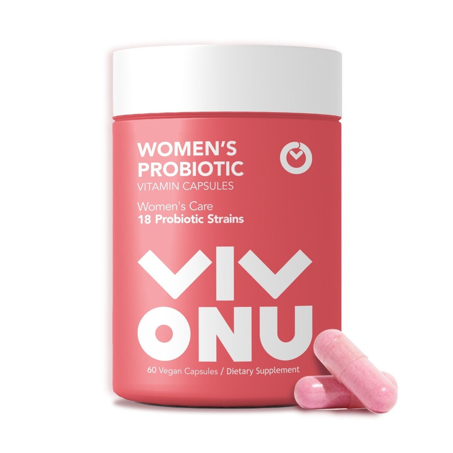 Feminine Balance Probiotic Capsules | Supports Vaginal pH Balance & Natural Defense, 60 Daily Capsules