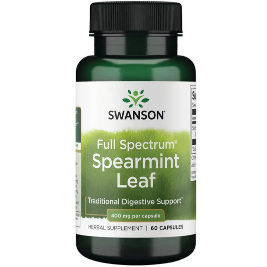 Swanson Full Spectrum Spearmint Leaf Capsules, 400 mg, 60 Count