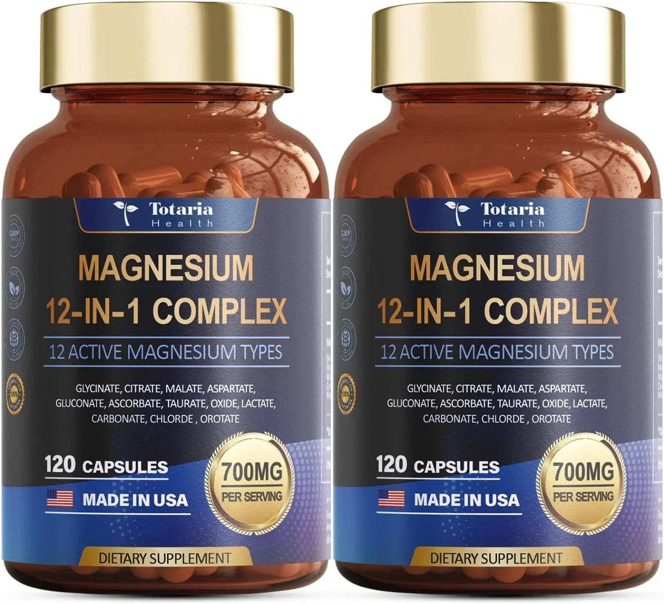 Magnesium 12 in 1 Complex 700mg - Glycinate Citrate Malate Taurate.4