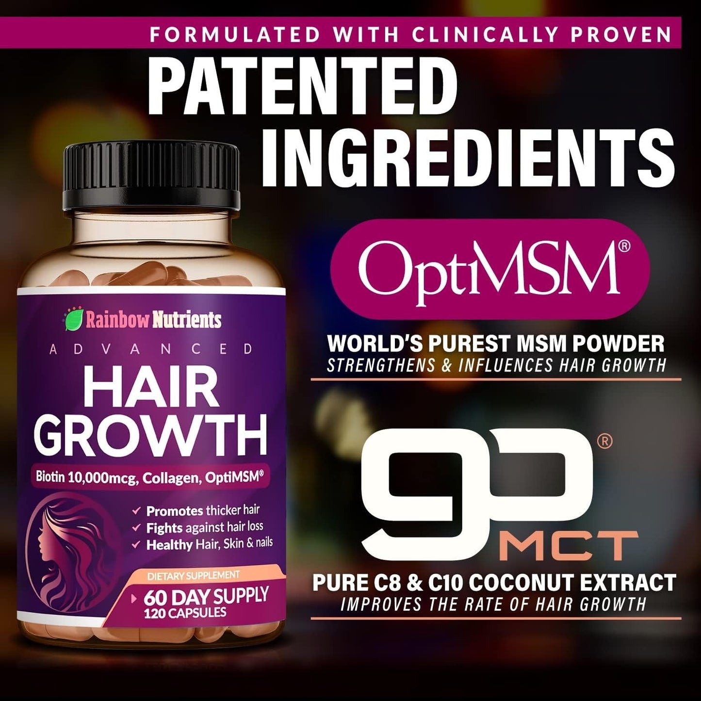 Advanced Hair, Skin & Nails Growth Formula – Doctor-Formulated with Collagen & Biotin for Intrinsic Beauty Support
