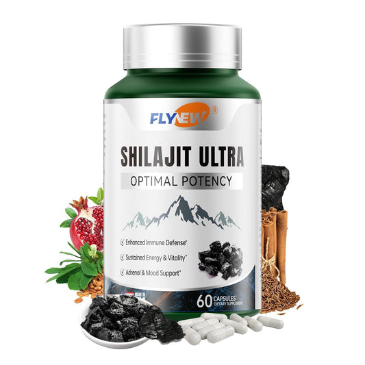 Shilajit for Men & Women with Fulvic Acid & L-Arginine – Himalayan Shilajit Capsules for Energy, Stamina & Immune Support, Non-GMO, Made in USA, 60 Ct (1,300mg/Serving)
